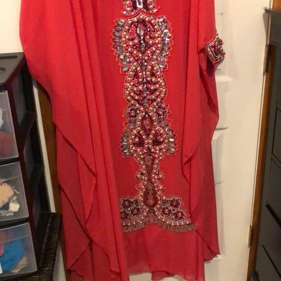 Beaded maxi dress abaya - Picture 4 of 6